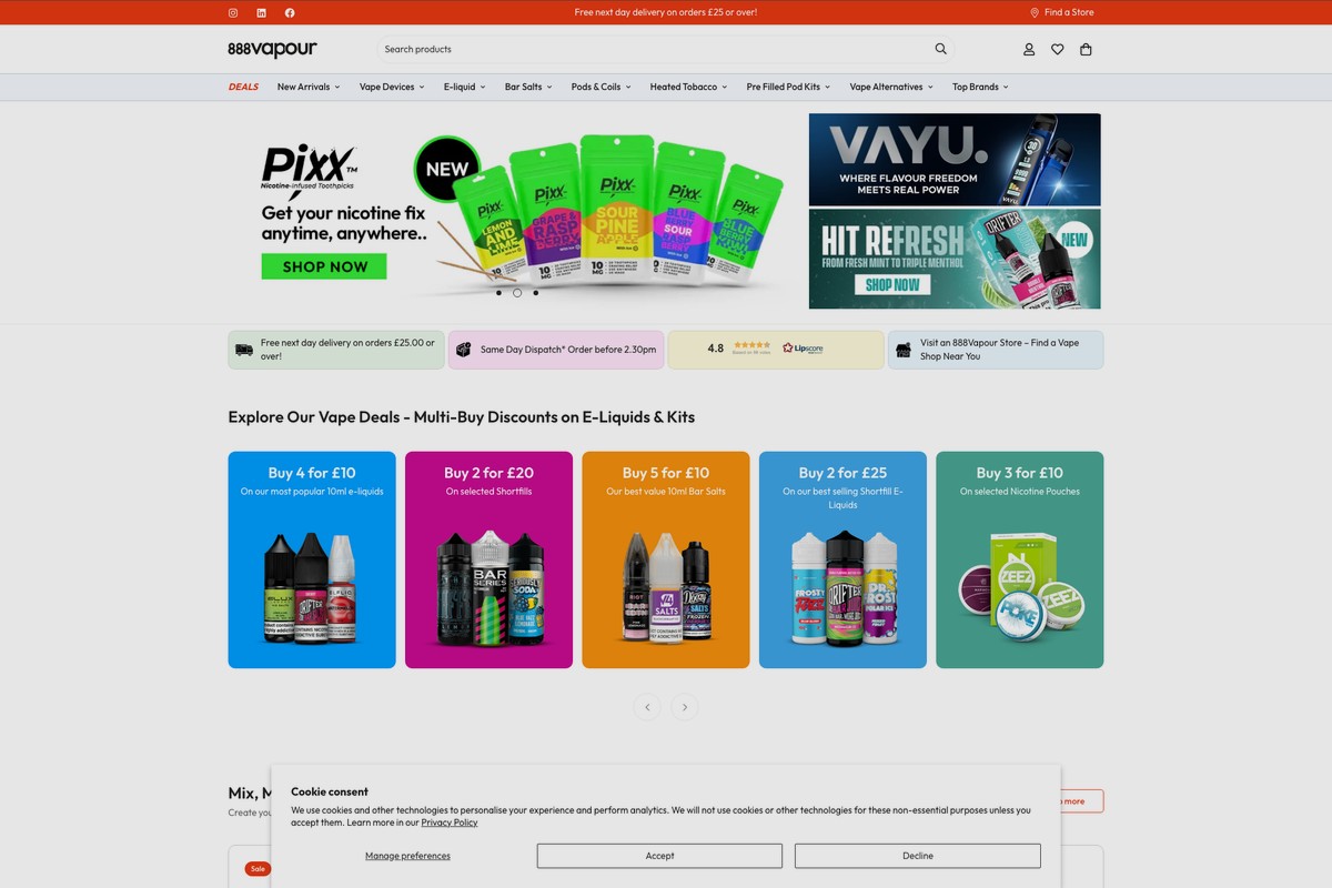 888 Vapour case study