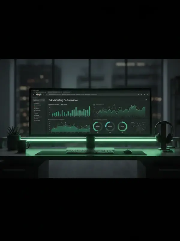 SEO data analytics dashboard with performance metrics and search rankings